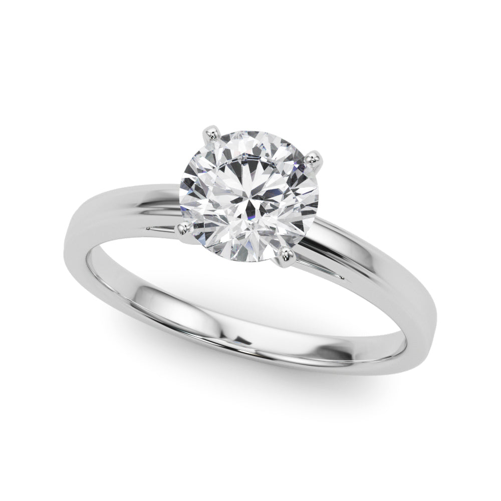 Step-Down Edge Solitaire Engagement Setting
