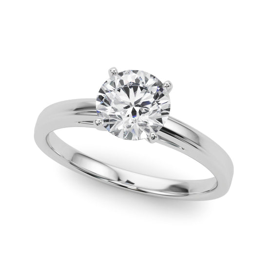 Step-Down Edge Solitaire Engagement Setting