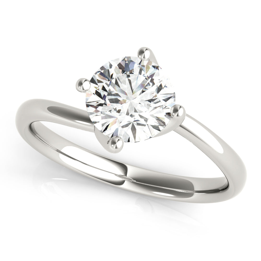 Bypass Prong Solitaire Engagement Mounting
