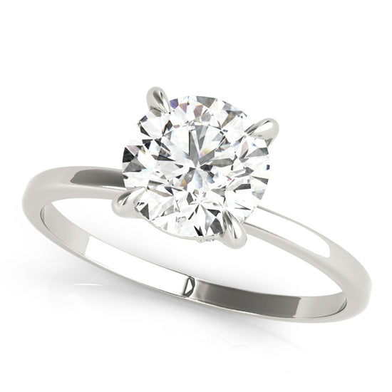 Hidden Halo Four-Prong Solitaire Setting